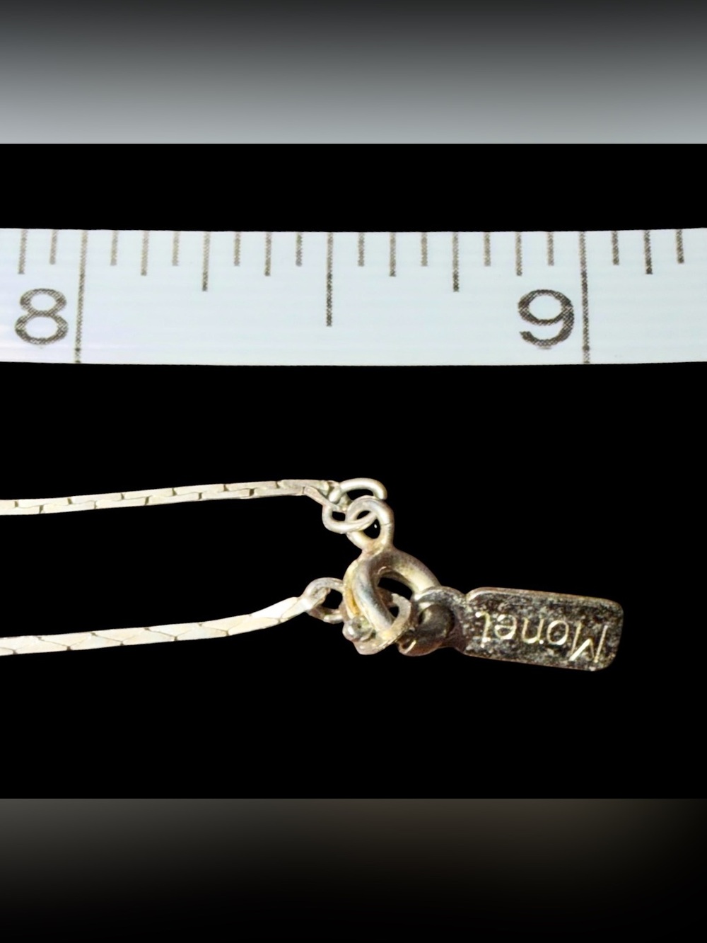 Vintage Monet Minimalist Station Necklace - Picture 10 of 10